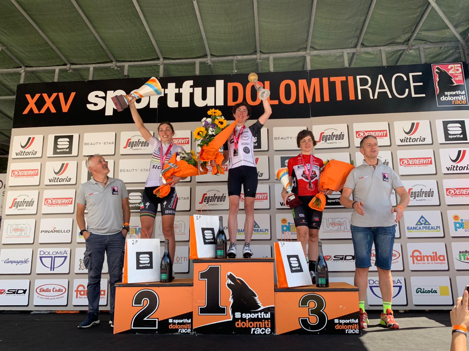 Christina Rausch wins the women's Gran Fondo. A record number of women and International riders took part again in 2019