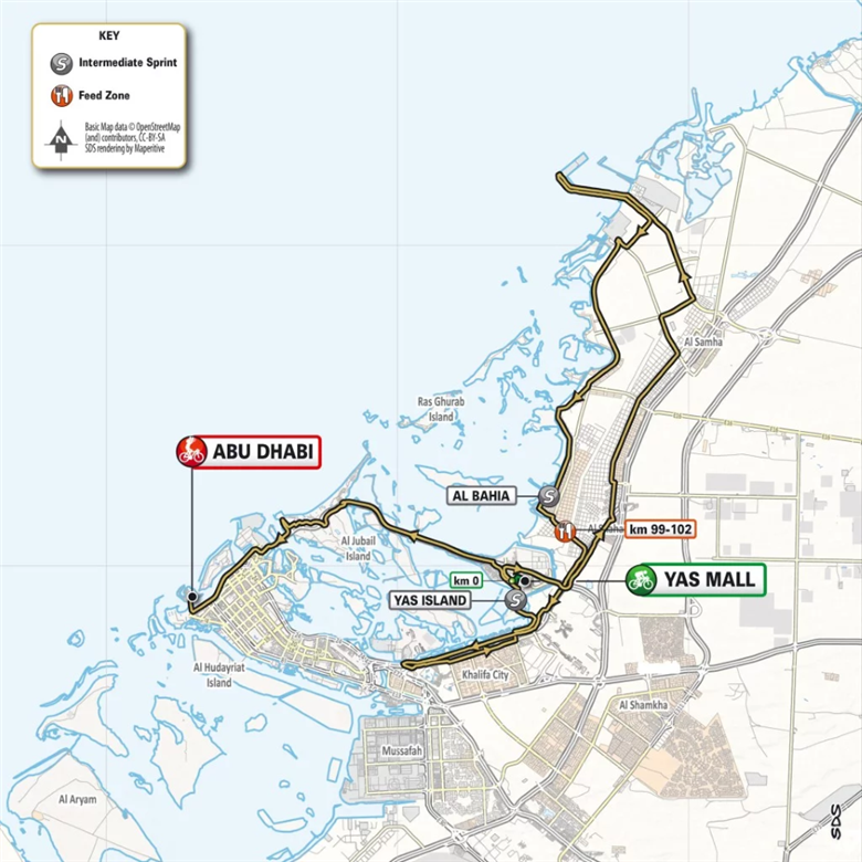 The second stage, the Abu Dhabi Stage (184km)