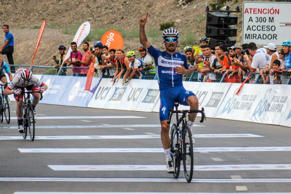 Julian Alaphilippe launches late attack to win second Vuelta San Juan Stage