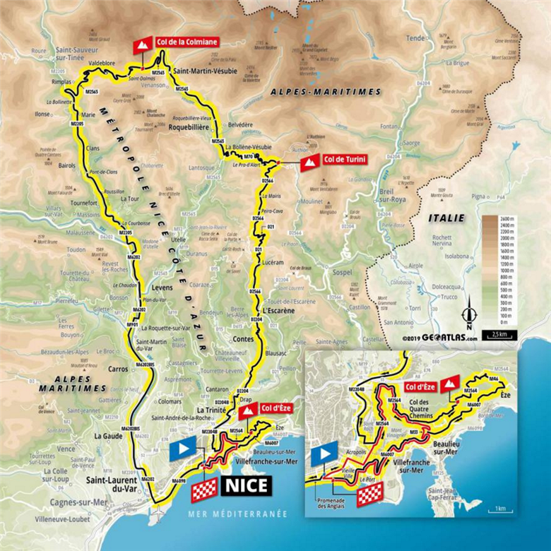 2020 L'Étape du Tour de France Map