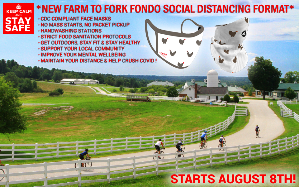 Farm to Fork Fondo are taking a proactive approach to the 2020 series to keep participants, staff, volunteers, and farmers safe