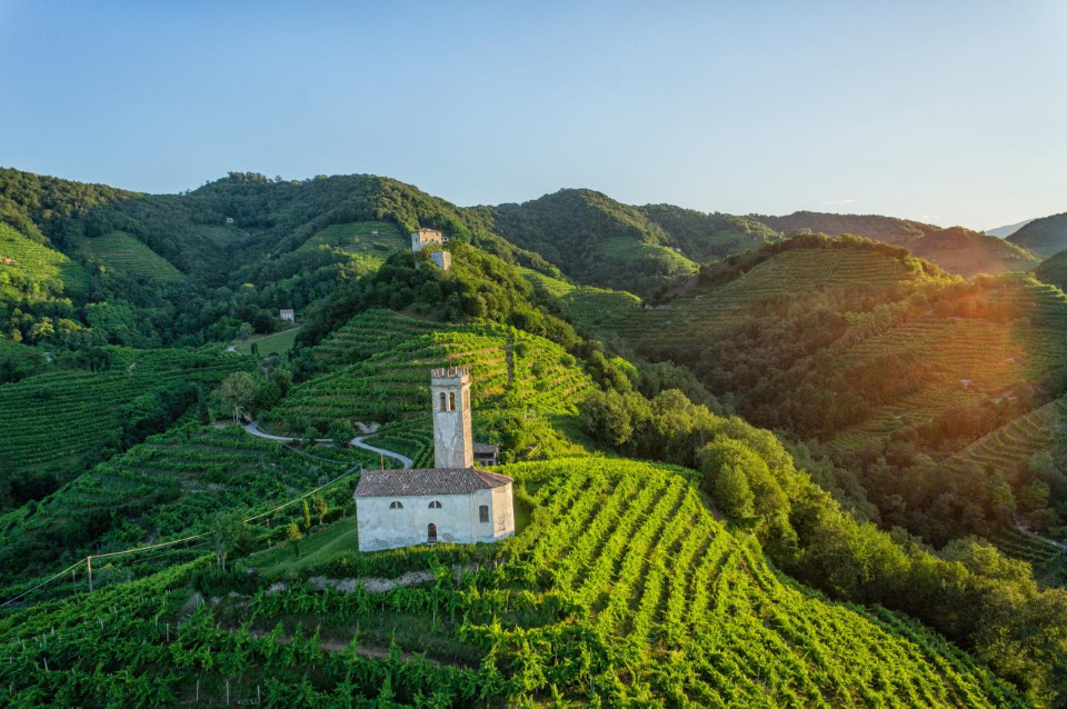 Photo: The beautiful and breath-taking views of the Prosecco Hills of Conegliano in Northern Italy