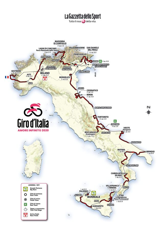 Additional Summit Finish added to revised Giro d'Italia Route