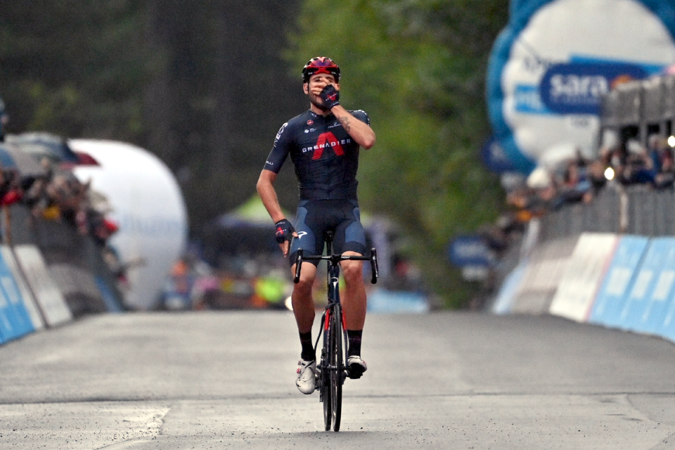 Filippo Ganna goes solo to win his second Giro d'Italia stage