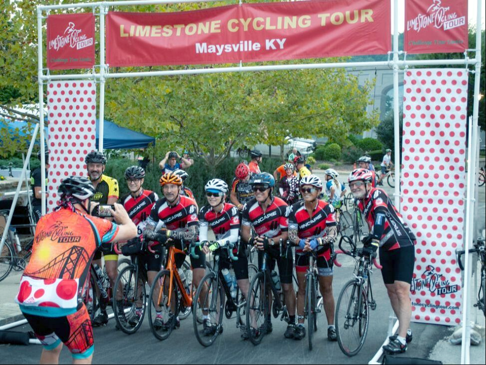 ‘In 2019 over 600 cyclists from 21 states participated in the Limestone Cycling Tour.  Event organizers are preparing for over 800 participants in 2020.’ 