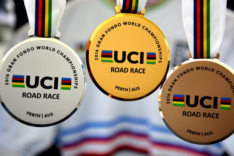 The UCI Gran Fondo World Championships gives amateurs the chance to race for the Rainbow Jersey globally