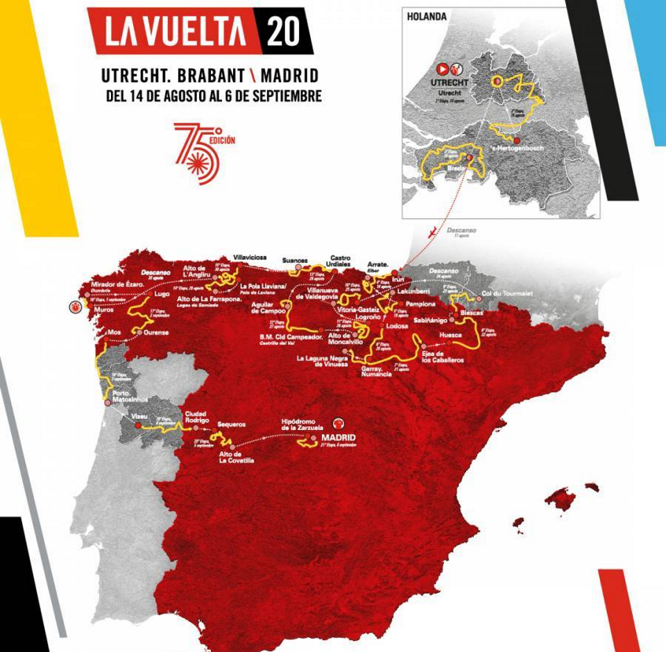 2020 Vuelta a Espana visits the brutal slopes of the Tourmalet and the Angliru