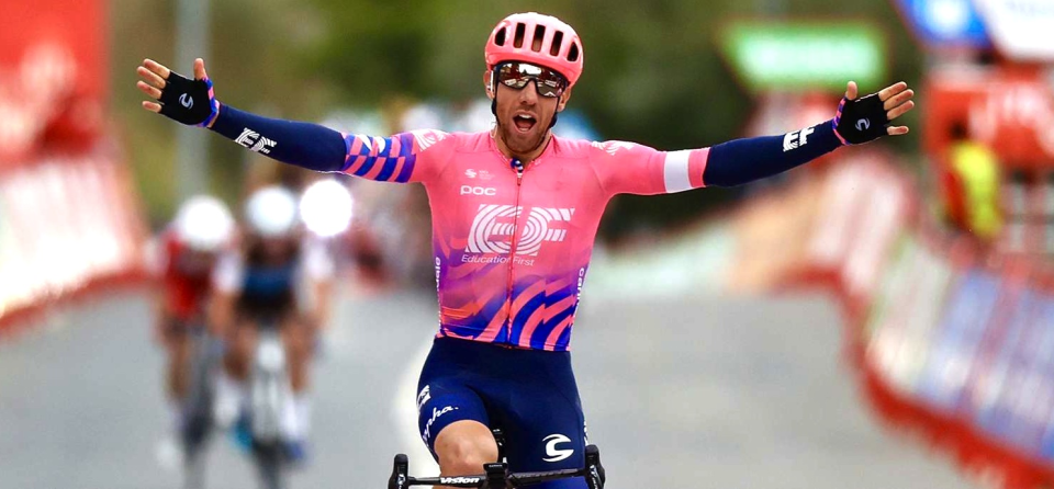 Woods wins Vuelta stage seven as Carapaz keeps overall lead