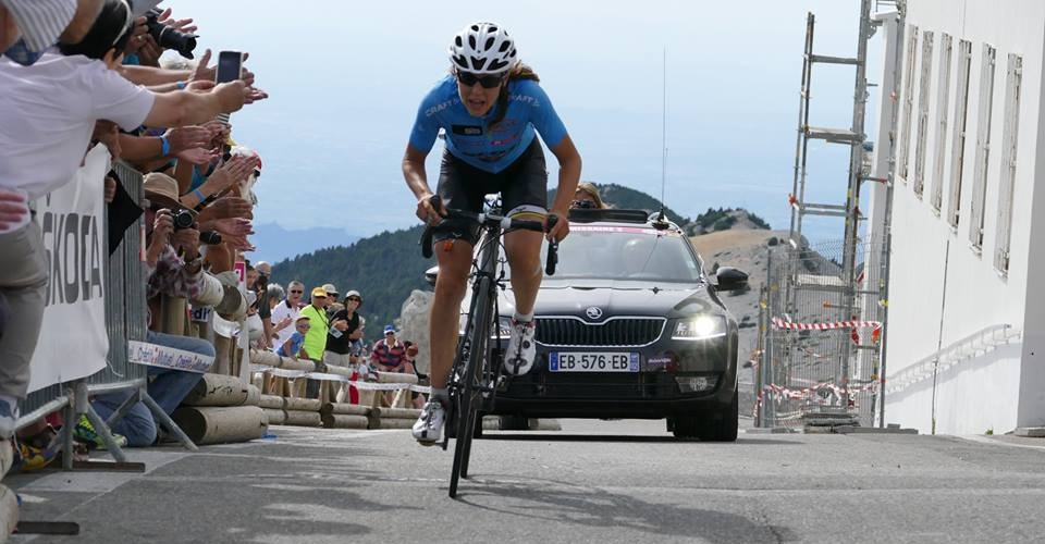 Austrian Anna Kiesenhofer won her first Gran Fondo in 2015 at the GFNY Mont Ventoux