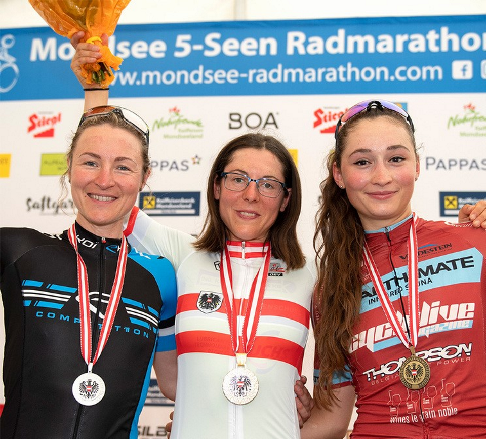 She won the Mondsee Radmarathon after soloing to victory from the breakaway