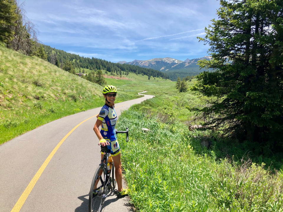 Brooke Nelson, lead organizer of the Cheha Challenge enjoys a bike ride