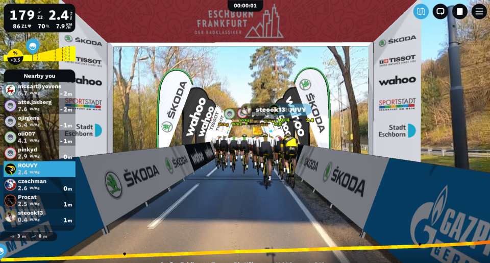 Virtual Rad-Bundesliga by The German Classic ESCHBORN-FRANKFURT on ROUVY on May 1st