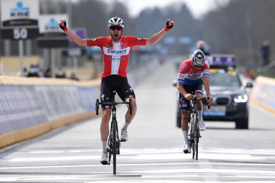 Kasper Asgreen powers to Tour of Flanders Victory