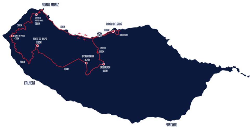 This year’s route is 116 km long and travels North continually ascending the climbs up to the Paul da Serra. The challenging route contains over 3,100m of climbing.