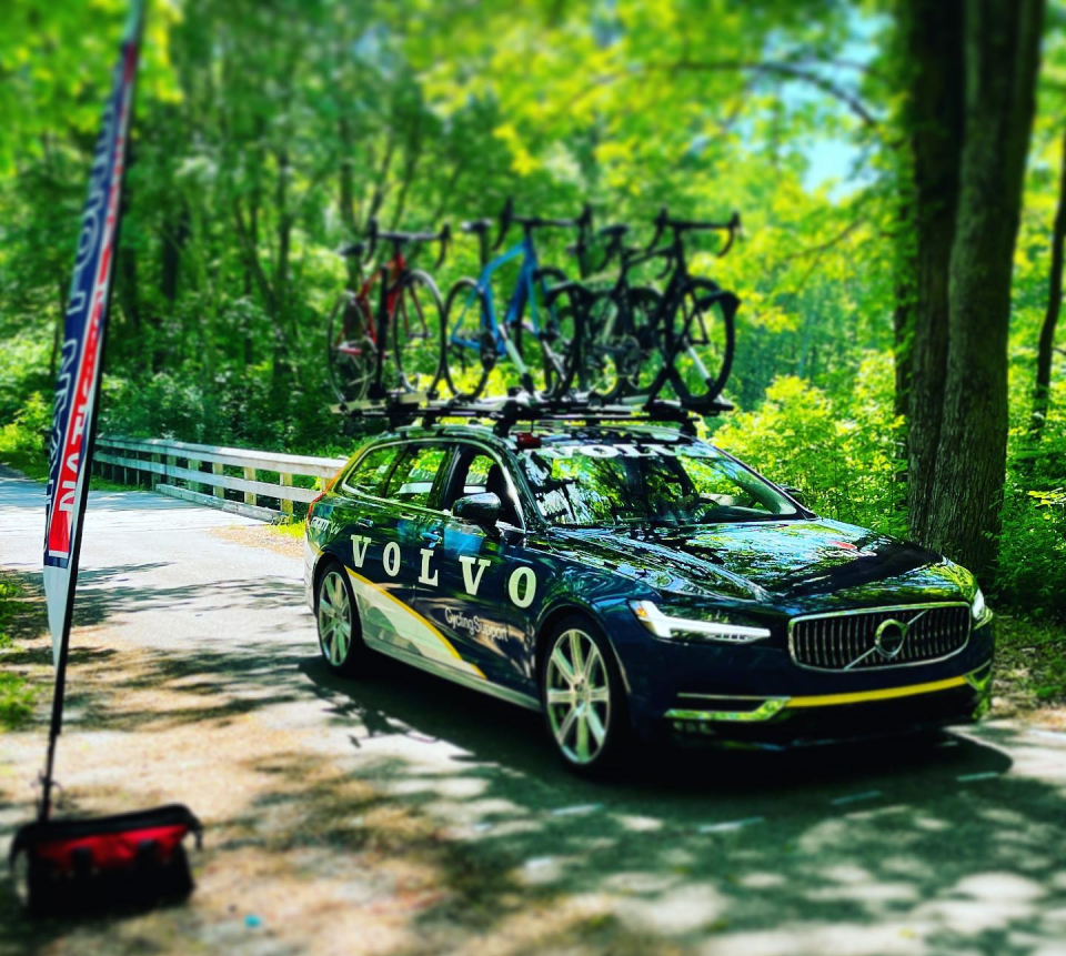 The best places to ride are often remote, so Volvo Cycling Support made sure riders were ok