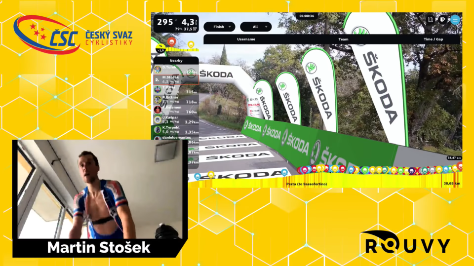 Czech Cycling Federation (CCF) presents ŠKODA eCUP 2021, a series of virtual cycling races on ROUVY open for anyone. 