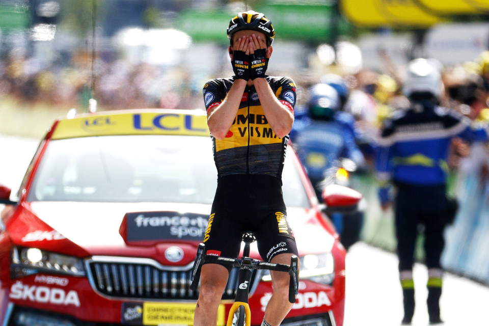 American Sepp Kuss wins Stage 15 of  the Tour de France in Andorra