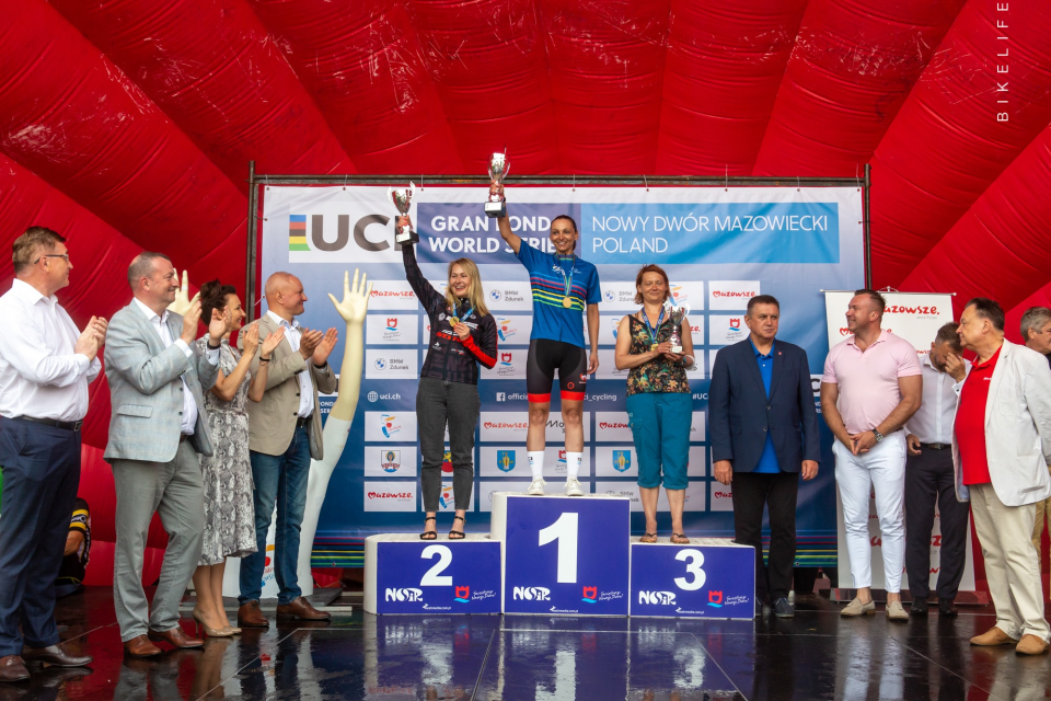 Marta Gogolewska, vice-worldchampion Gran Fondo in 2017 was the fastest in the sprint to claim the female victory in the granfondo