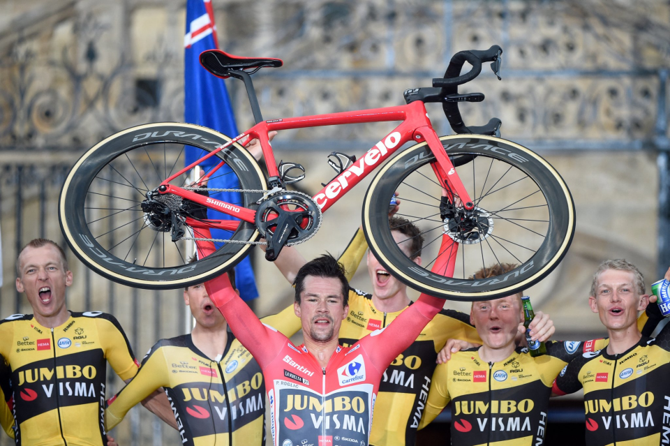 Slovenia's Primoz Roglic wins third straight Vuelta a Espana title