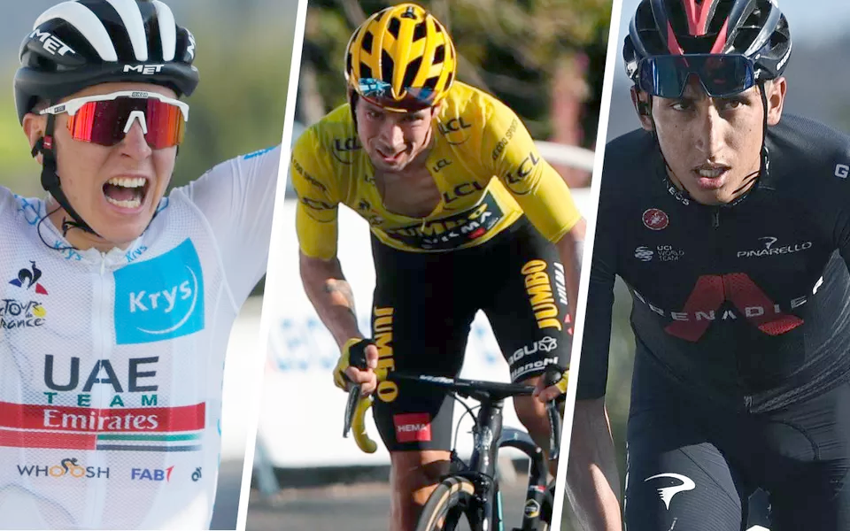 Roglic will defend title against Bernal and Carapaz.