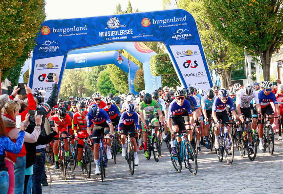 Austria's top Cycling Marathon, Neusiedlersee Radmarathon Burgenland in Morbisch-am-See, Austria, April 23-24, 2022