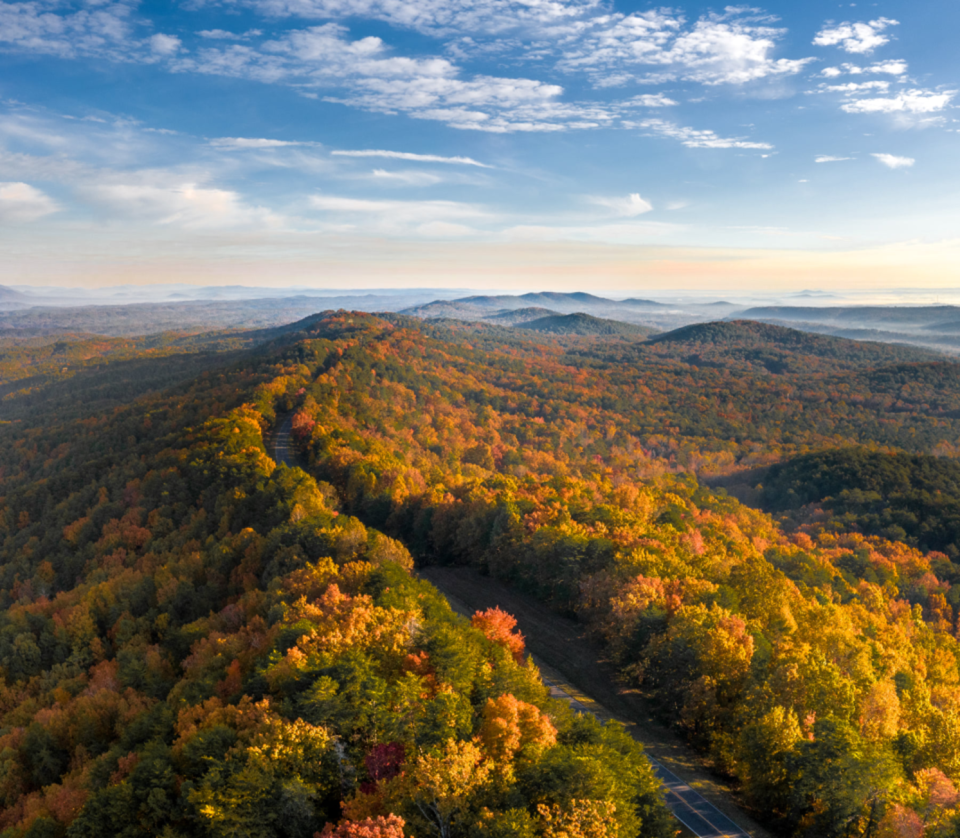 The stunning Cheaha State Park, Alabama this autumn.
