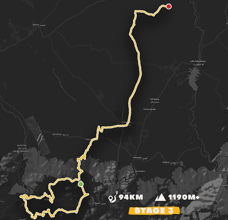 Stage 3 - 94km, 1190m+