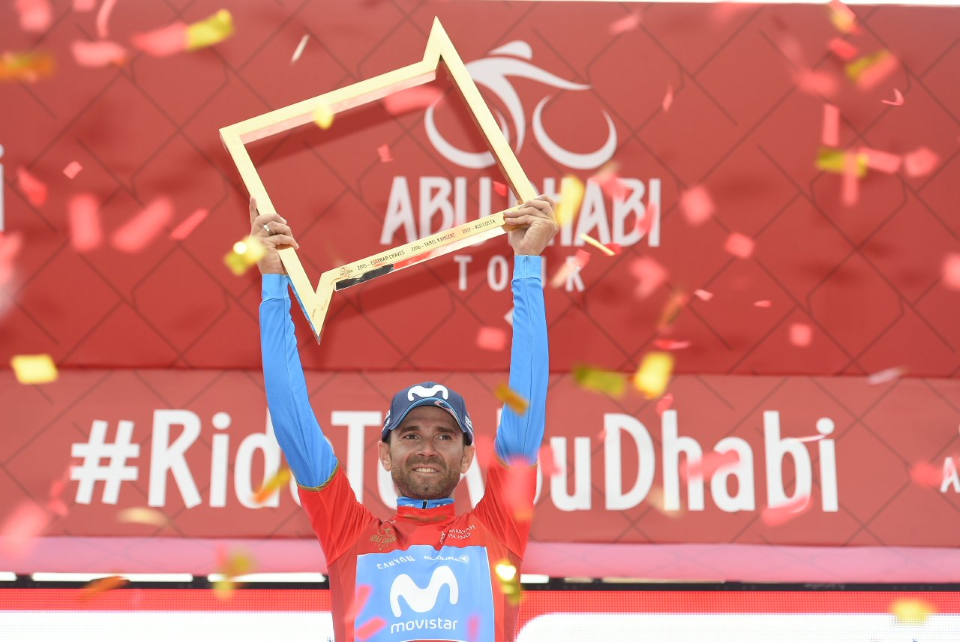 Alejandro Valverde snatches Abu Dhabi Tour on the final climb of Green Mountain