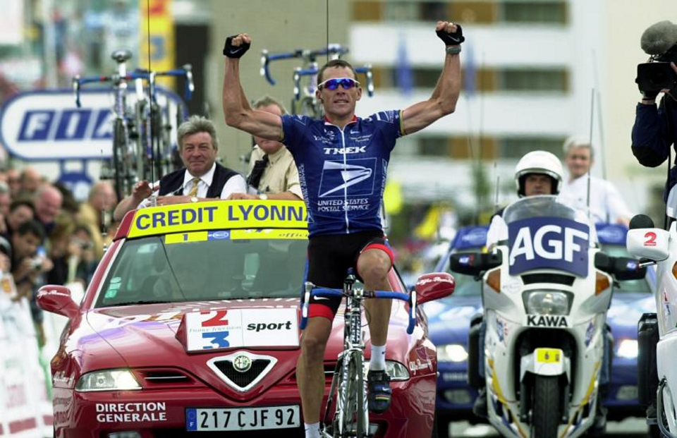 Happier Times - Armstrong most emphatic win on alpe d'Huez