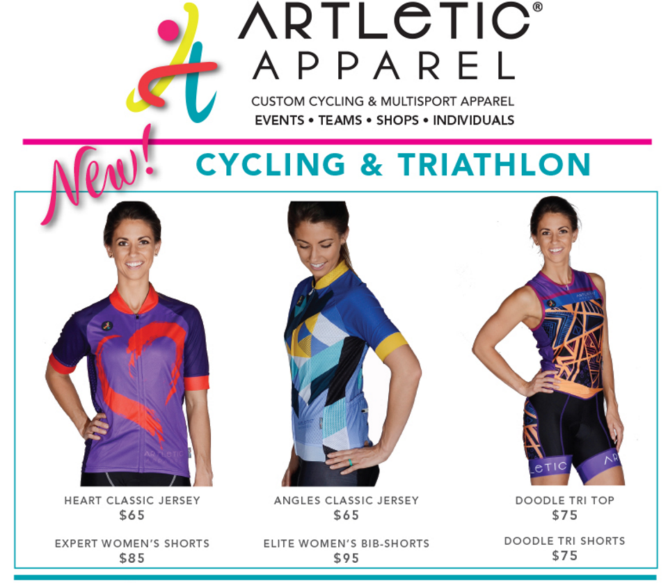 Artletic ® Apparel releases new Summer Cycling and Triathlon designs