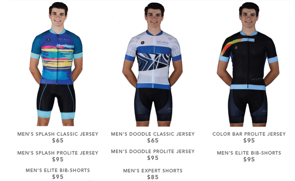Artletic ® Apparel releases new Summer Cycling and Triathlon designs
