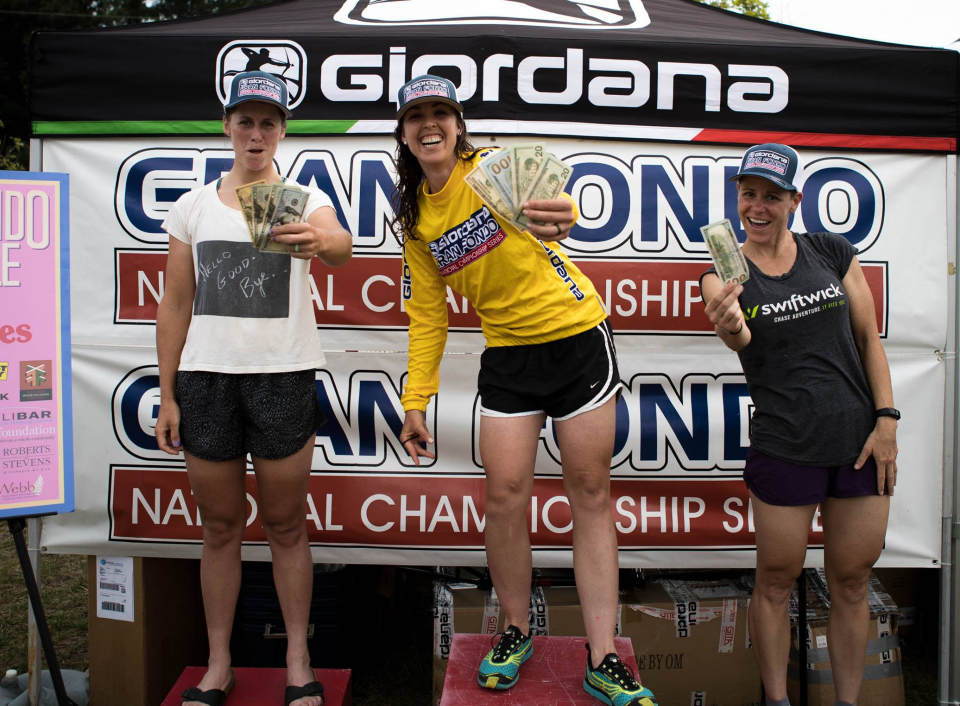 Pro cyclist Laura Jorgenson won the overall womens category
