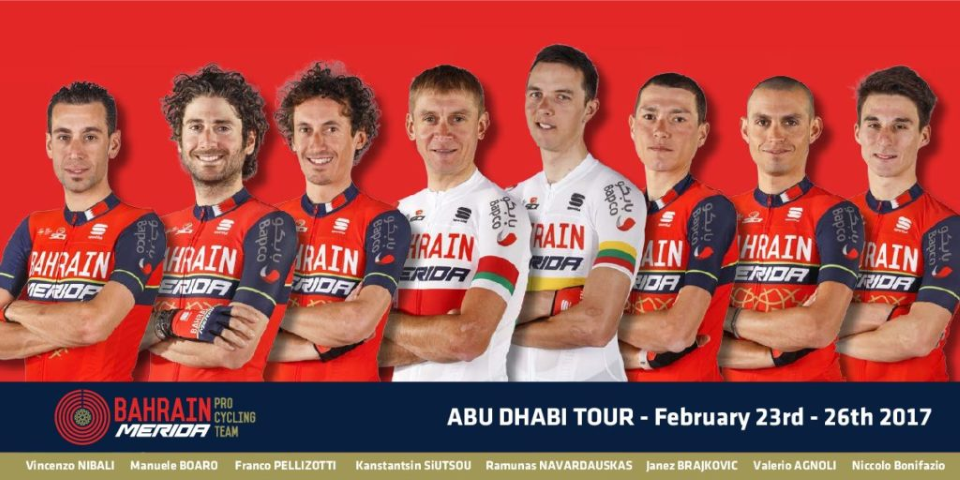 Team Bahrain Merida announce Abu Dhabi Squad