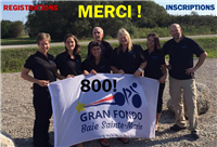 800 registrations for our #GranFondo! Le comité dorganisateur vous remercie! Our org. committee thanks you all! 