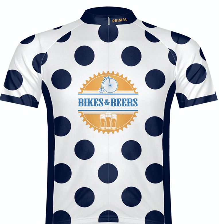 Bikes and Beers 2020 PRIMAL Jersey - Features all 2020 Brewery logos on the back!