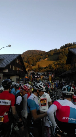 The Start of the 2016 Etape du Tour in Megeve