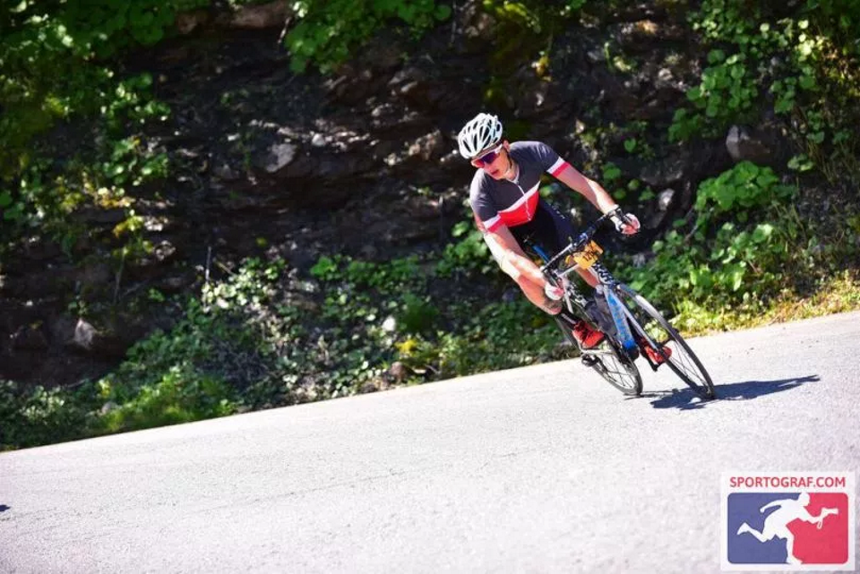 2016 Etape du Tour in Megeve- the rapid decent down to Gran Bornard