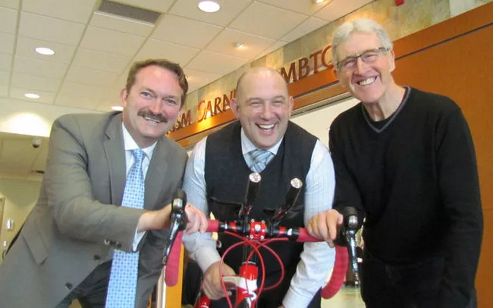 Over the Moon - Gran Fondo Bluewater International organizers David Palmer, Jonathan Palumbo and Ken MacAlpine.