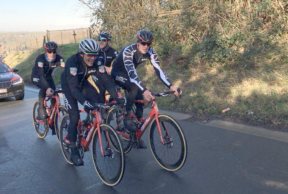 BMC Racing Team recon the Cobbles ahead of the Classics