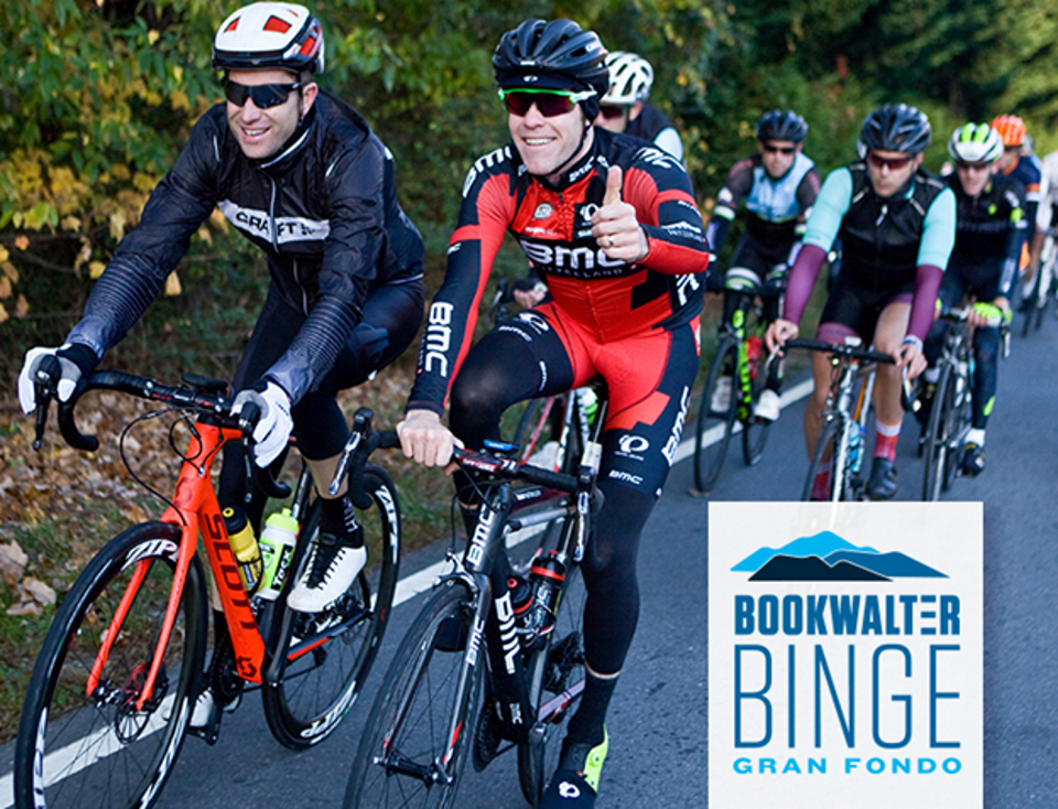 Ride with Brent Bookwalter in a challenging Gran Fondo in beautiful Asheville, NC on Saturday October 28, 2017
