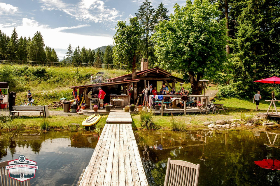 There is a private lake near the start/finish at Hi-Point Guest Ranch as well as post wash station, Beer Gardens and BBQ afterwards.