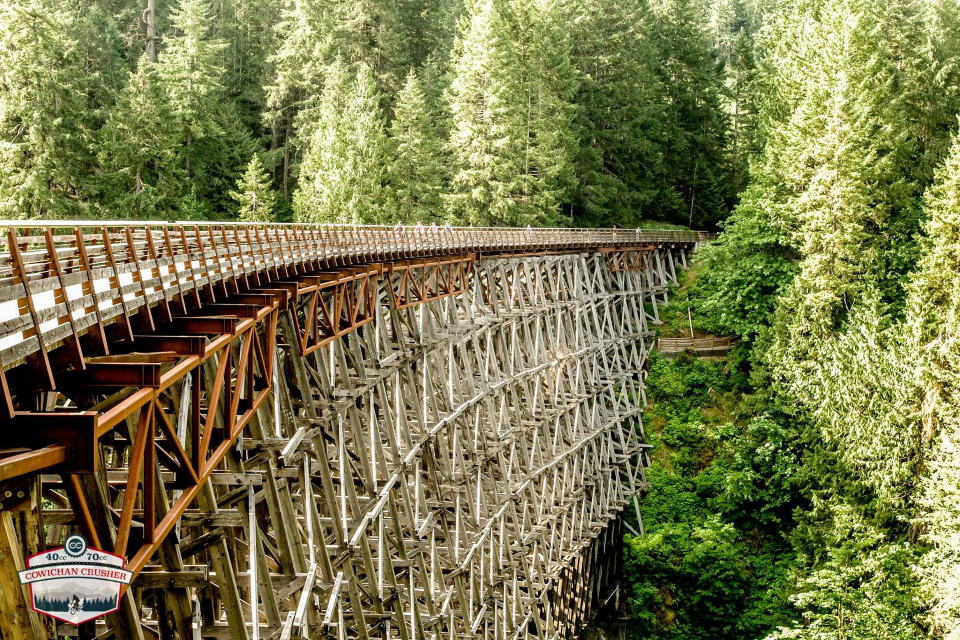The Cowichan Crusher showcases the historical nature and amazing scenery of the Cowichan Valley, providing a scenic and challenging ride. 
