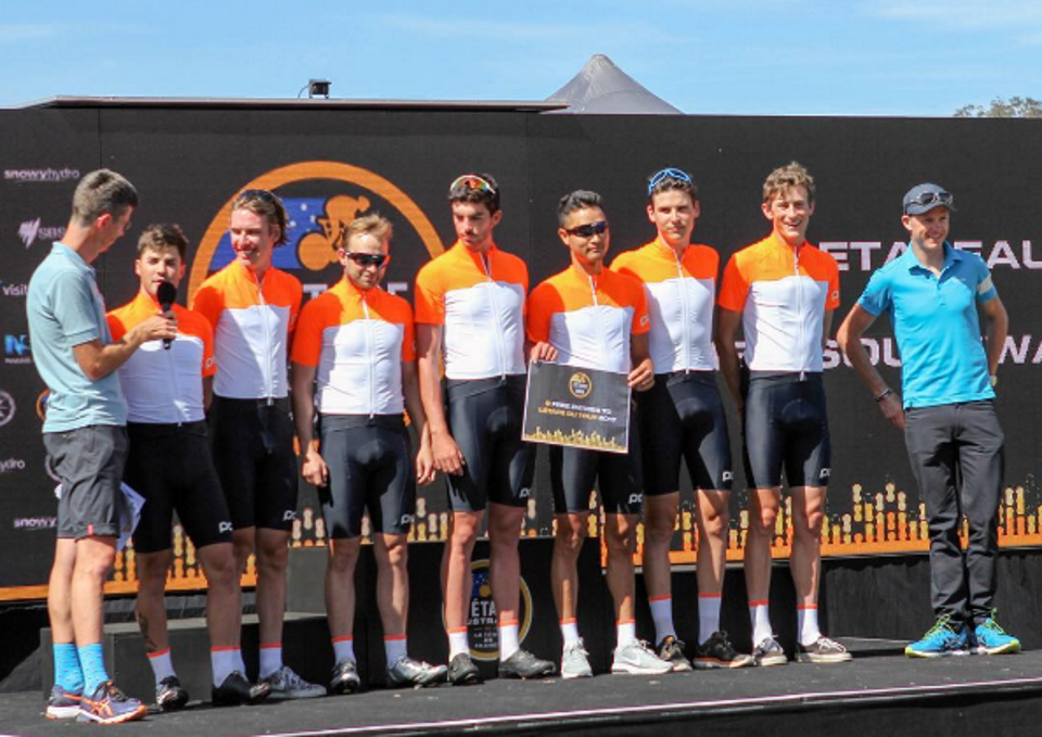 Mobius Future Racing wearing POC AVIP's collection and took the inaugural teams classification, young riders jersey and sprint jersey.