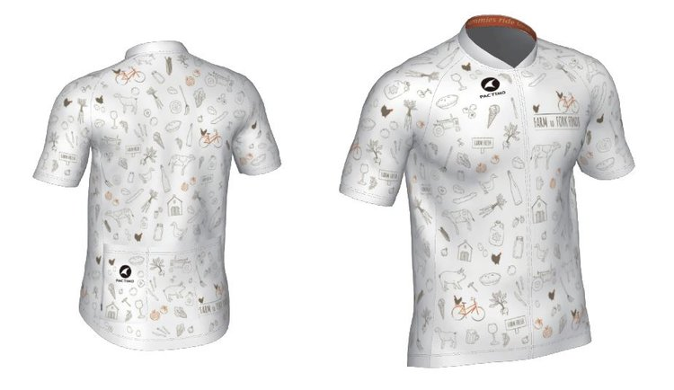 2018 Commemorative Farm To Fork Fondo Jersey By Pactimo USA