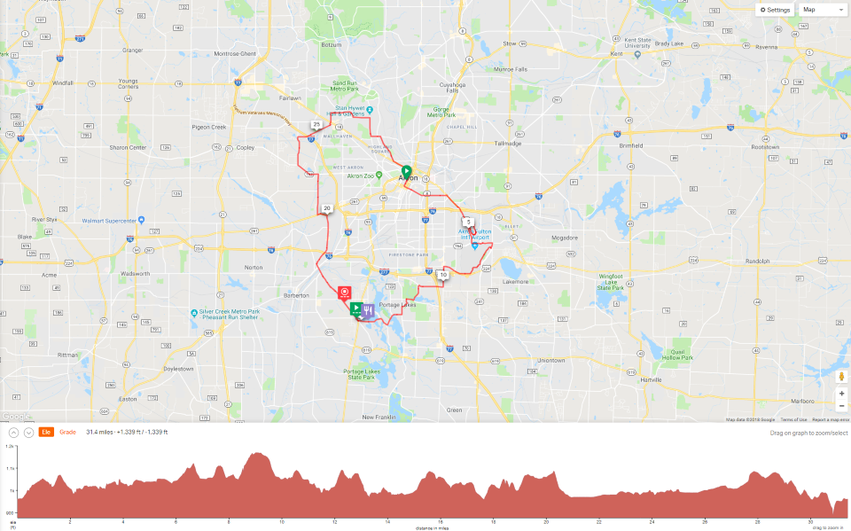 The Piccolo Fondo is 30.6 miles and contains 1,634 feet of climbing with one KOM timed section of State Street and will suit beginners.