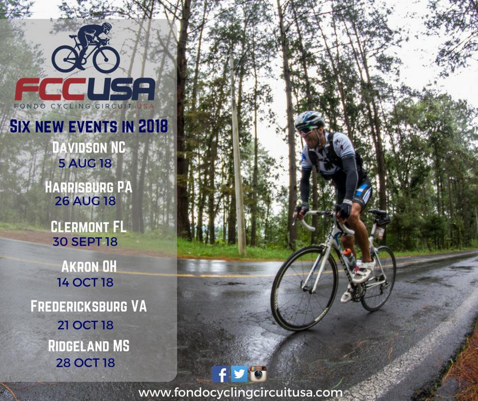 FONDO CYCLING CIRCUIT USA launches six events in 2018