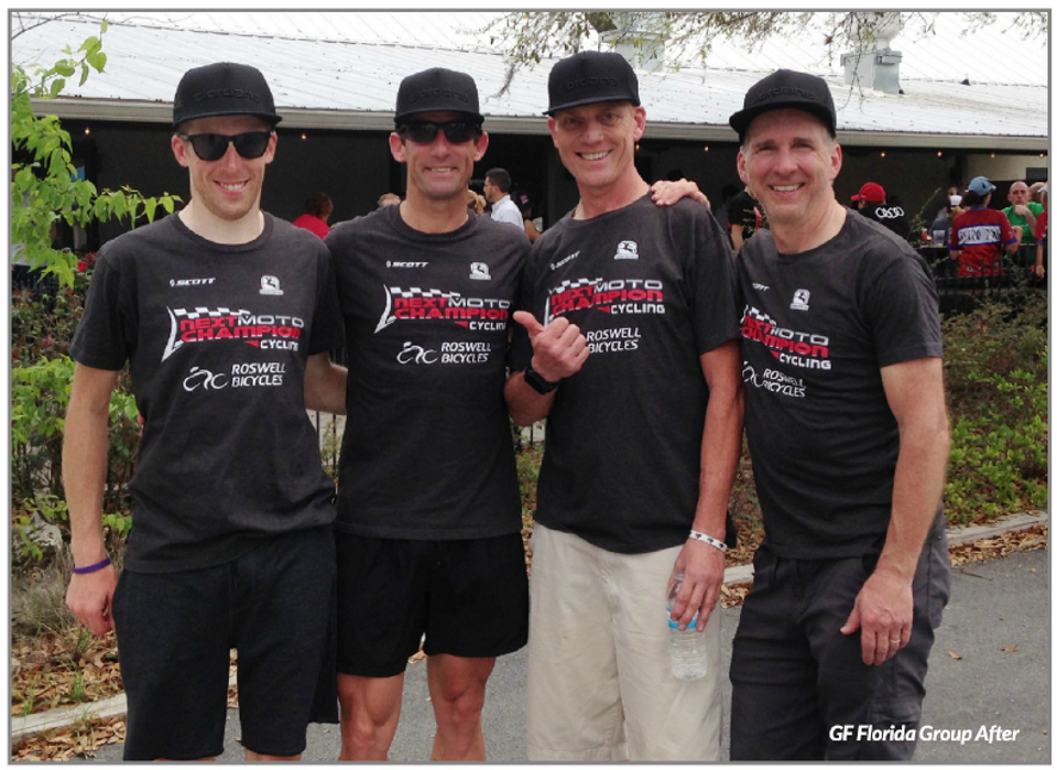 Next Moto Cycling Team at the Girodana Gran Fondo Florida, part of the Gran Fondo National Championship Series