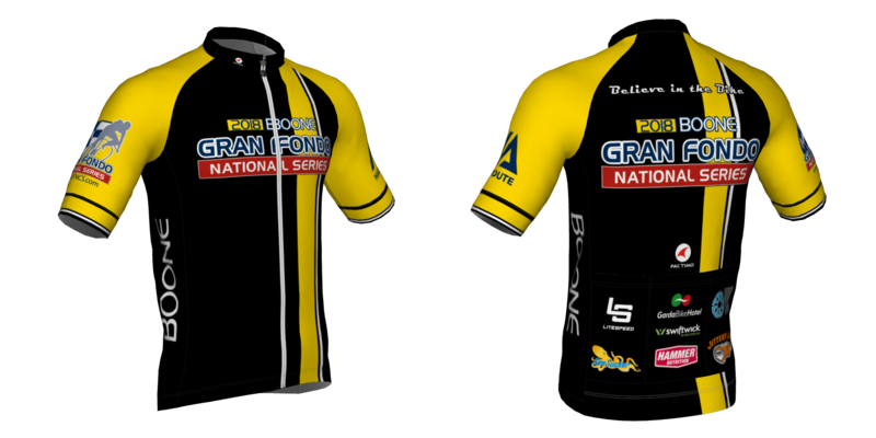 Boone Gran Fondo Apparel is available for purchase