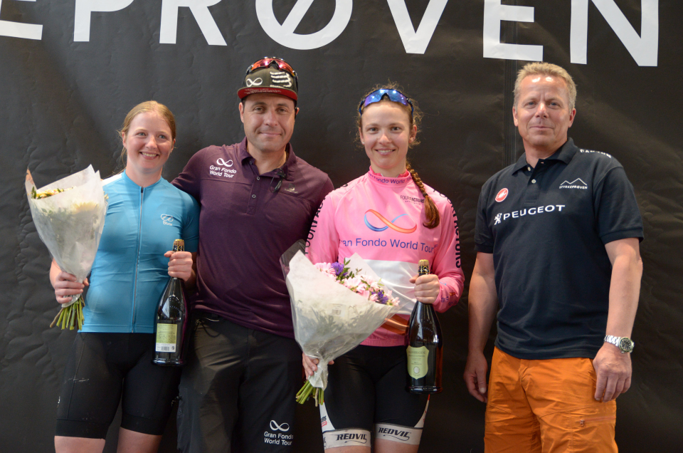 The podium in Styrkeproven Ladies Edition distance was completed by the Norwegian Kristina Nervold second, and the German Alexandra Diem third.