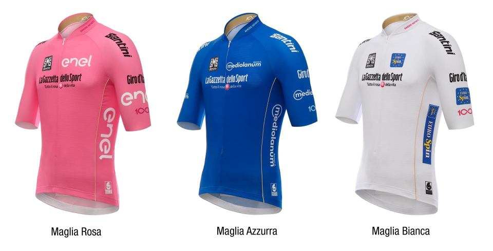 Giro d’Italia Centenary Jerseys Unveiled